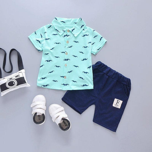 Ensemble de tenue imprimé Moustache Garçons