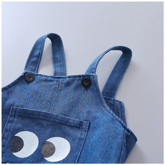 Combinaison Rayée Grands Yeux Chemise T-shirt Enfant