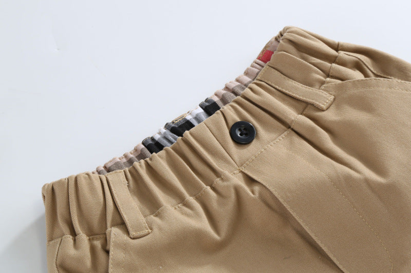 Pantalon décontracté en coton pour garçons