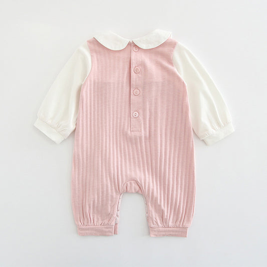 Grenouillère bébé brodée