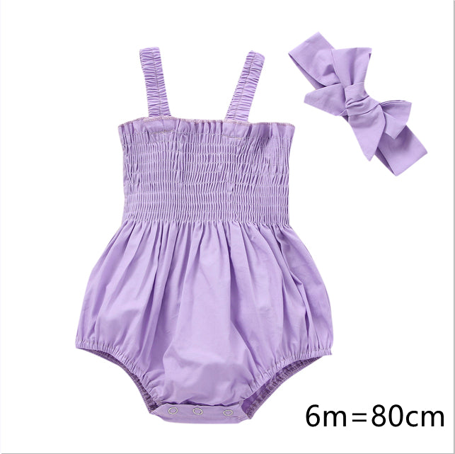 Bébés Filles 2 Pièces Tenues d'été, Volants sans Manches
