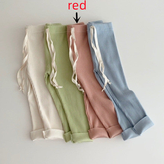 Legging Bébé Stretch Côtelé Couleur Bonbon