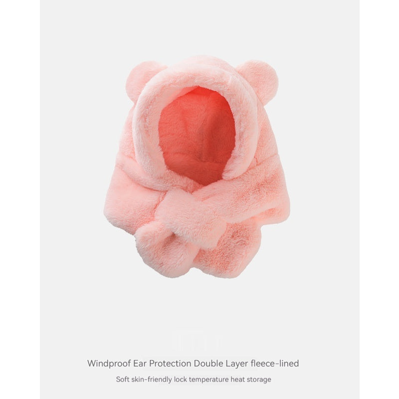 Baby Bear Hat With Scarf