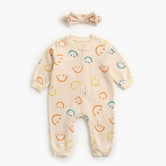 Barboteuse Bébé Fille Dessin Animé Printemps Gigoteuse Vêtements de Pet/Fesses