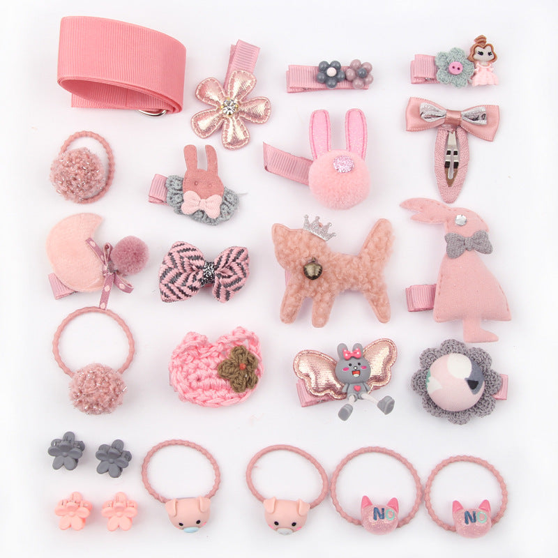 Lot de 24 accessoires pour cheveux de princesse mignons de dessin animé