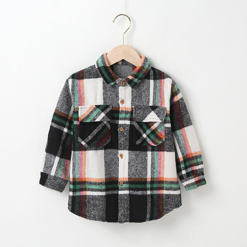 Chemise à carreaux petite mode fille enfant