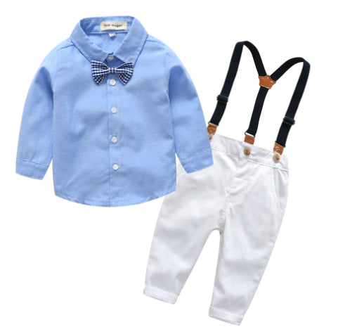 Gentleman Bow Tie Bib Pant Set