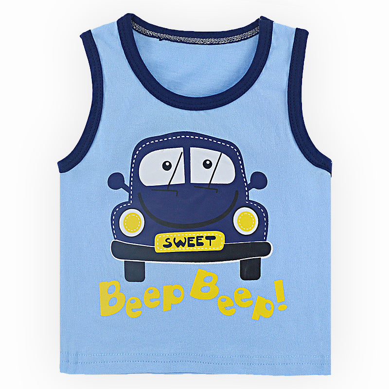 Gilet sans manches en coton pour enfants