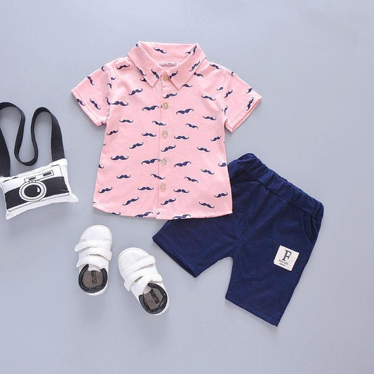 Ensemble de tenue imprimé Moustache Garçons