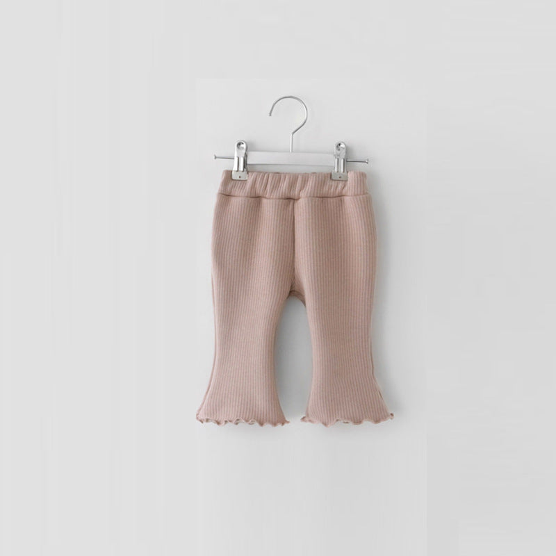Vêtements pour enfants Pantalon évasé à carreaux pour femme