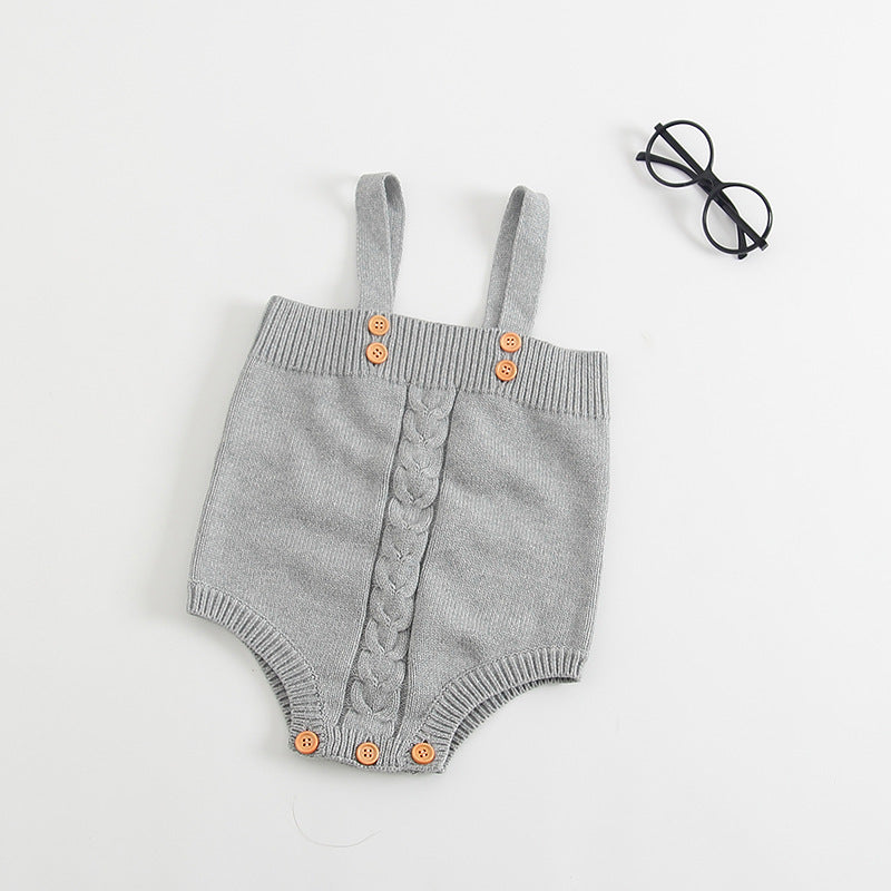 Grenouillères en tricot pour bébé