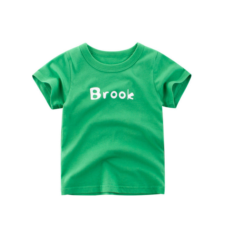 T-shirt d'été à manches courtes en coton pour bébés filles