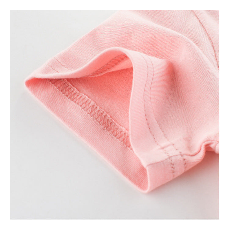 T-shirt d'été à manches courtes en coton pour bébés filles