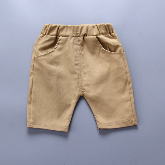 Anchor printed boy suit Korean short sleeve spring summer children's wear