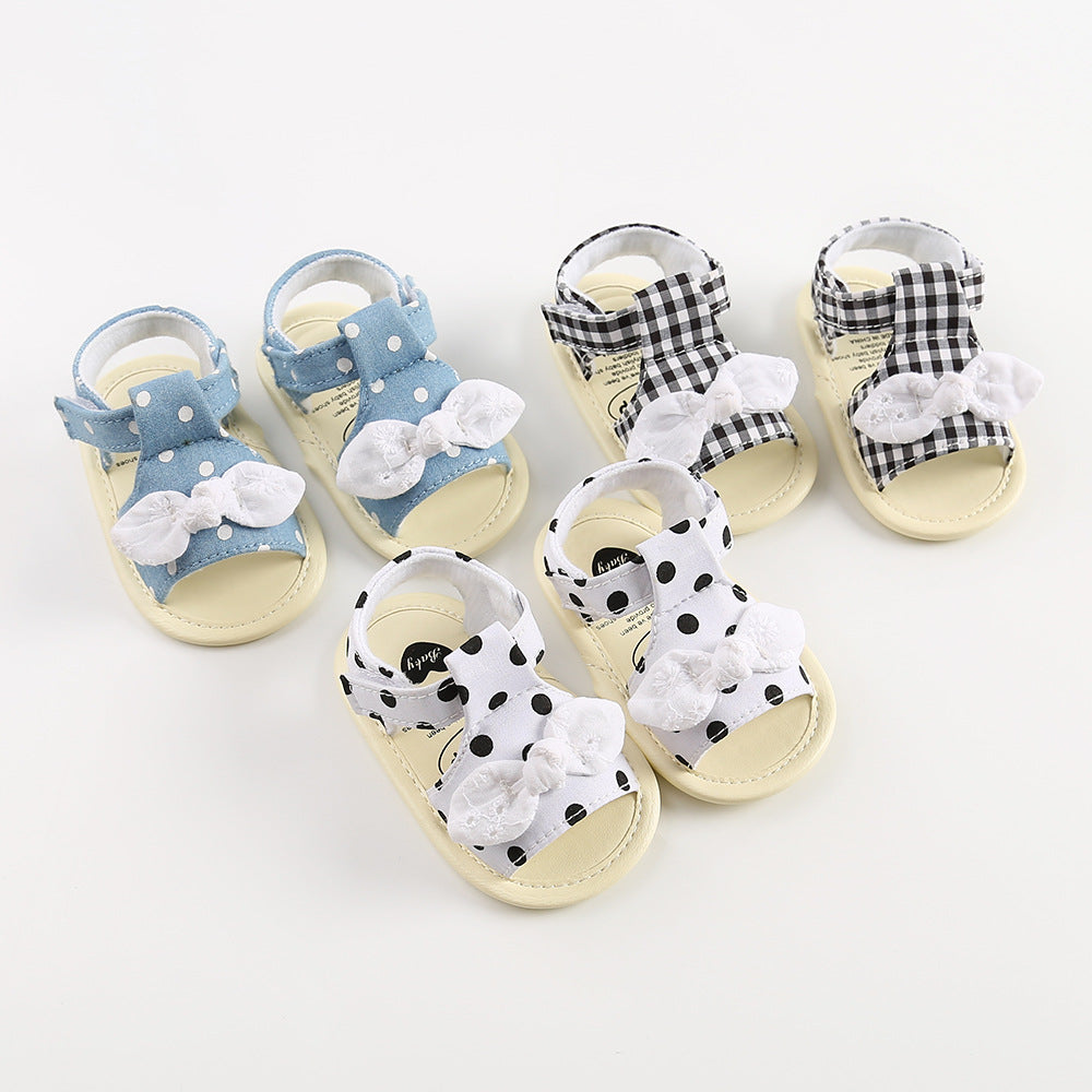Sandales bébé Nœud Papillon Chaussures Bébé Semelle Souple Chaussures Bambin