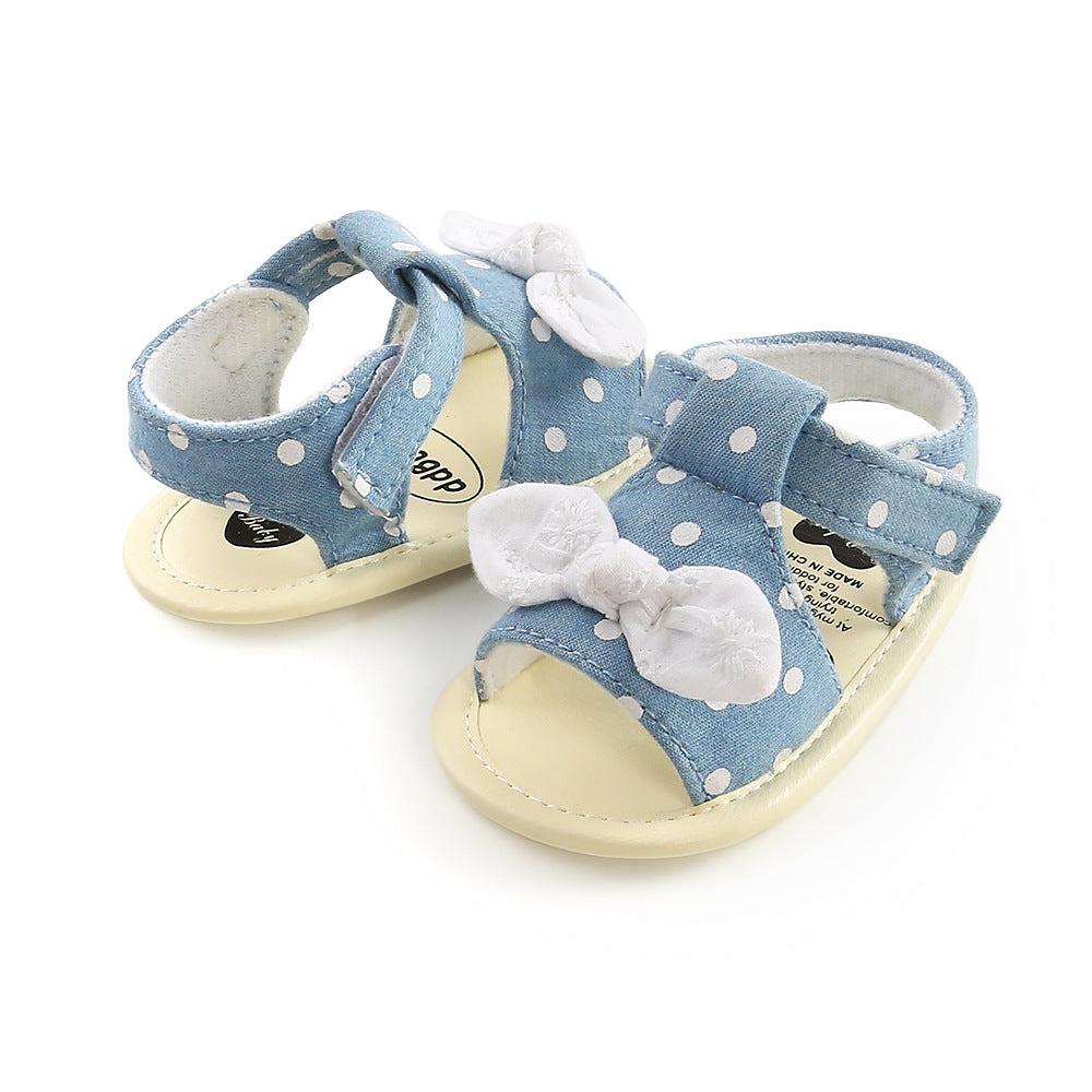 Sandales bébé Nœud Papillon Chaussures Bébé Semelle Souple Chaussures Bambin