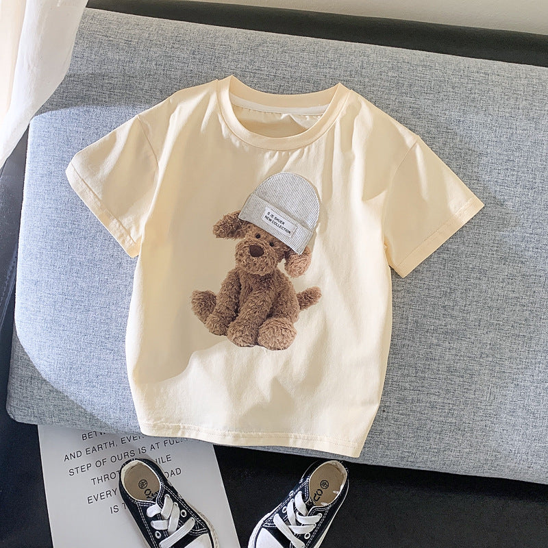 Summer Children"s Cartoon Short Sleeve For Boys And Girls