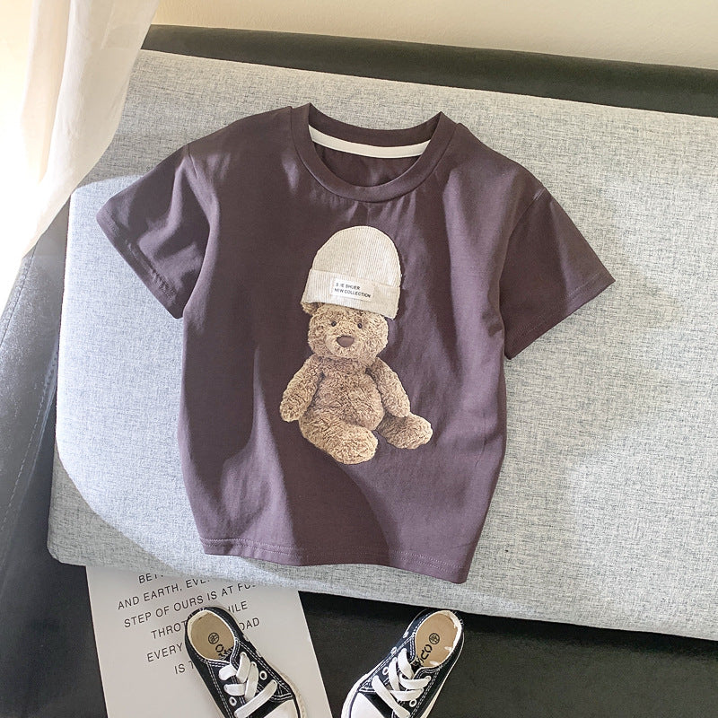 Summer Children"s Cartoon Short Sleeve For Boys And Girls