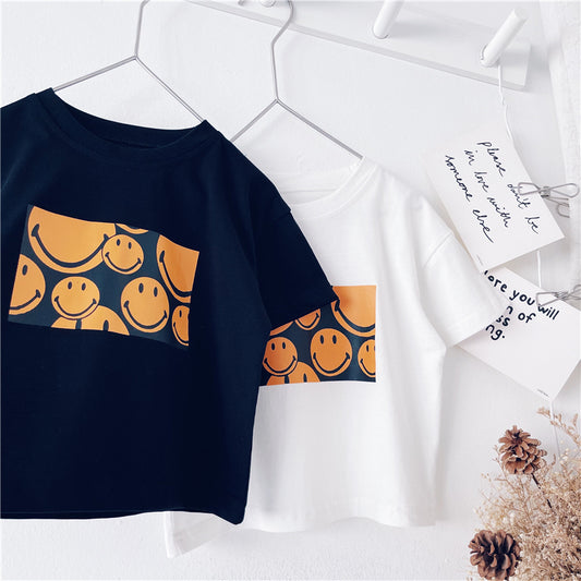 T-shirt à manches courtes pour garçons, nouveau T-shirt à manches courtes en coton pour bébé Wild Summer