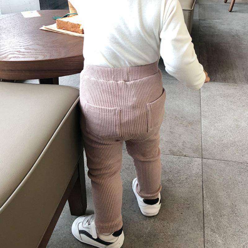 Legging Côtelé Filles d'Automne Enfants Bébé Pantalon Côtelé Pantalon d'Enfants