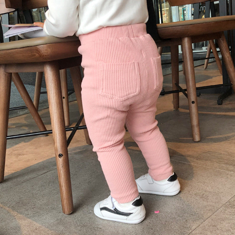 Legging Côtelé Filles d'Automne Enfants Bébé Pantalon Côtelé Pantalon d'Enfants