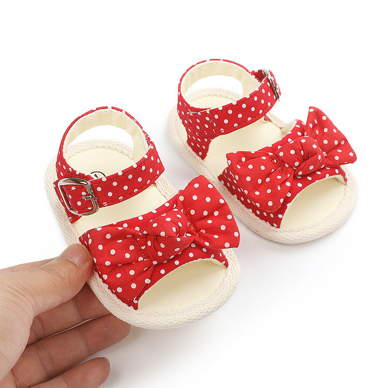 Sandales bébé Nœud Papillon Chaussures Bébé Semelle Souple Chaussures Bambin