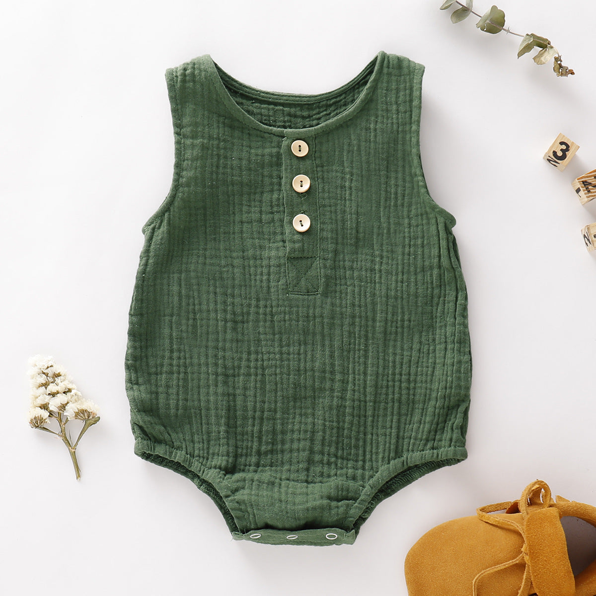 Ins Hot Style Boys And Girls Bubble Cotton Sleeveless Bag Fart Clothes