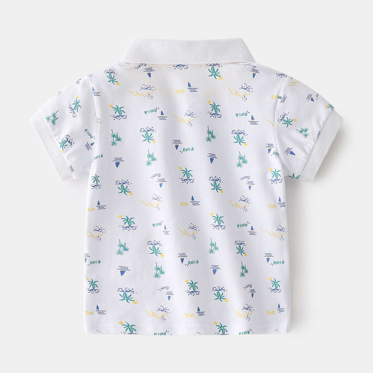 Polo à manches courtes en coton pour garçons d'été