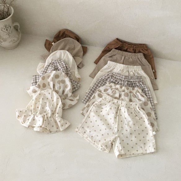 Shorts Bébé Été Coton-Lin