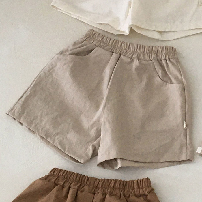 Shorts Bébé Été Coton-Lin