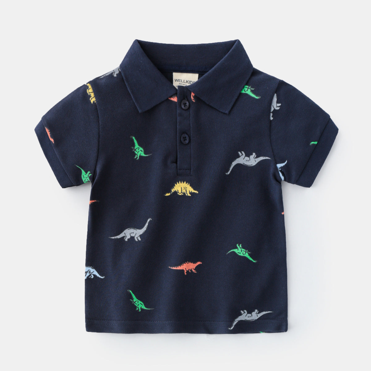 T-shirt Enfant Garçon Coton Anti-humidité Manches Courtes Dessin Animé Tendance Décontracté