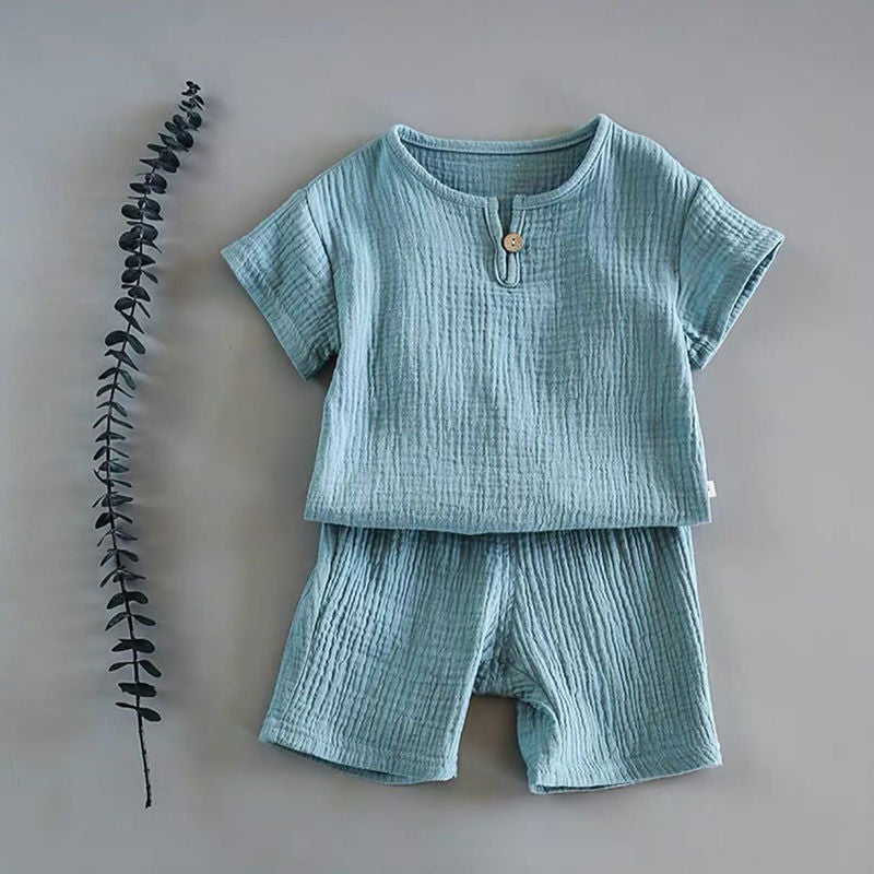Unisex Baby Short-sleeved Summer Suit
