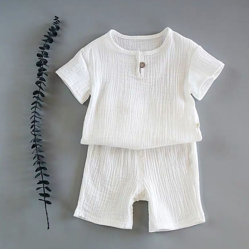 Unisex Baby Short-sleeved Summer Suit