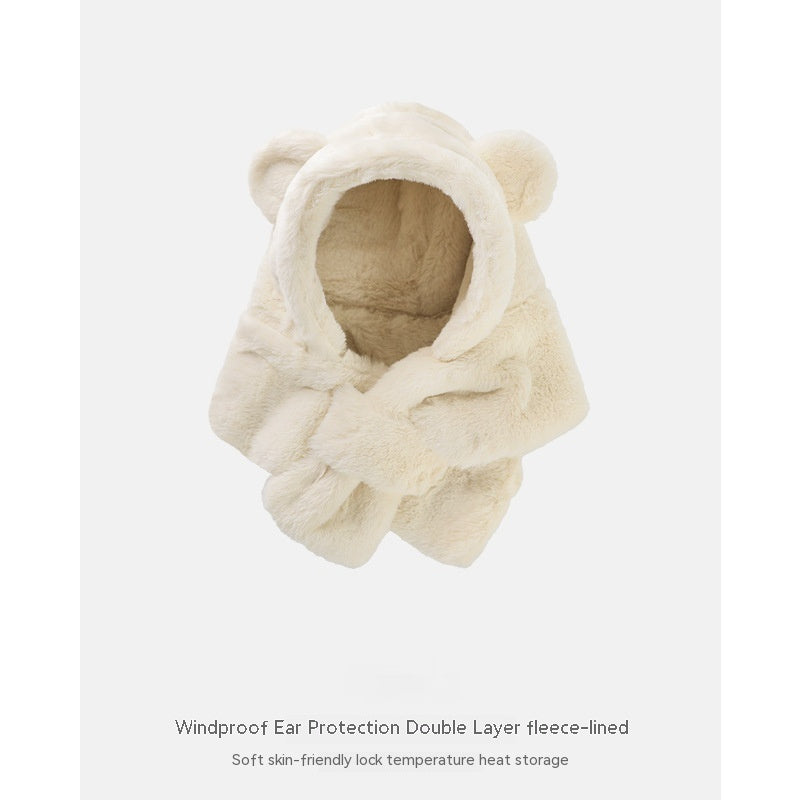 Baby Bear Hat With Scarf