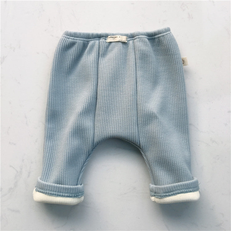 Legging Élastique Côtelé Bébé Automne Pantalon Décontracté