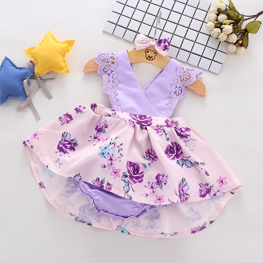 Robe lilas pour bébés filles