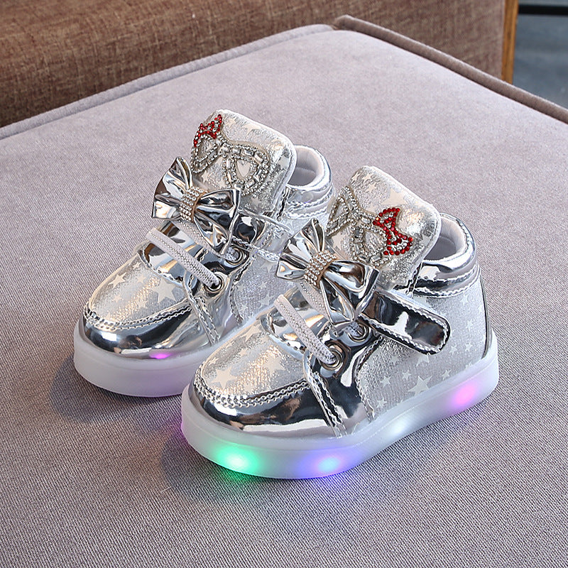 Bouton magique pour chaussures LED