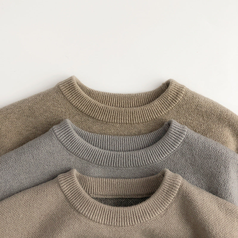 Chandail pour enfant, pull en tricot de base pour bébé garçon et fille