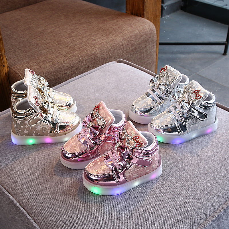 Bouton magique pour chaussures LED