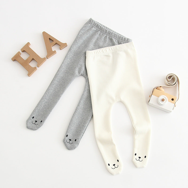 Leggings visage d'ours S Miley pour enfants