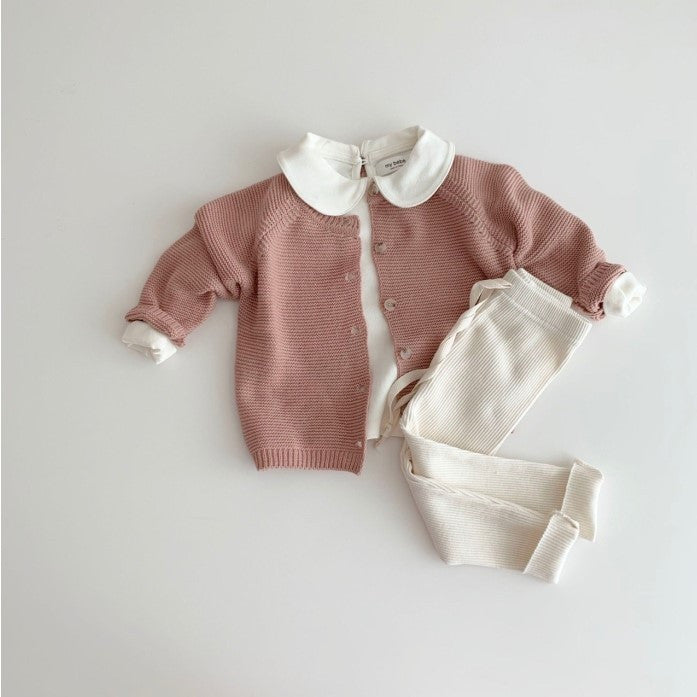 Legging Bébé Stretch Côtelé Couleur Bonbon
