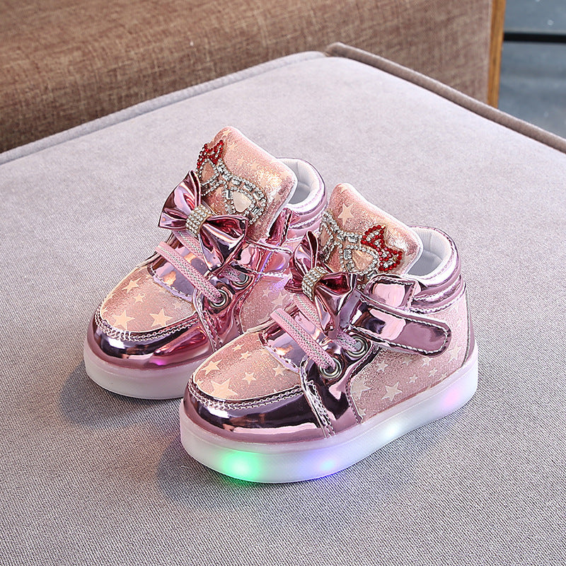 Bouton magique pour chaussures LED