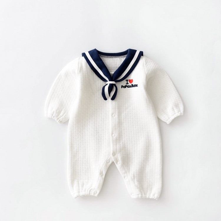 Vêtements de bébé style marin Vêtements pour nouveau-nés Barboteuses pour bébé