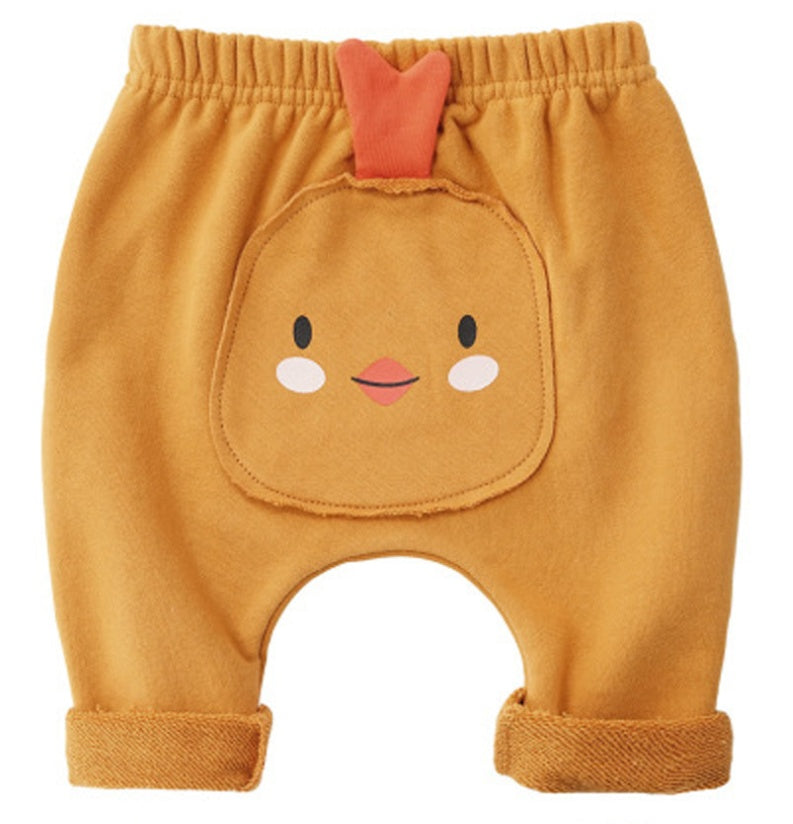 Pantalon de bébé à écusson de dessin animé