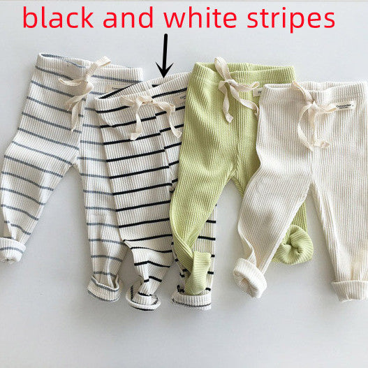 Legging Bébé Stretch Côtelé Couleur Bonbon