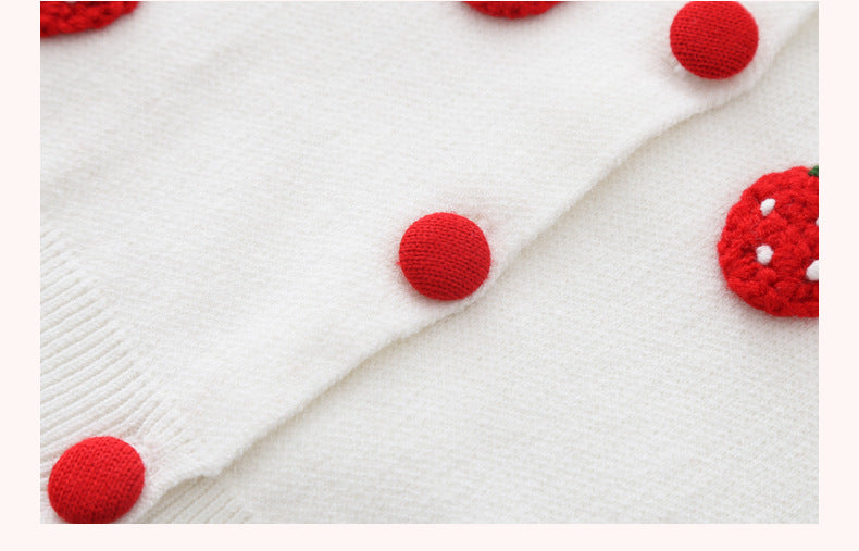 Robe-pull deux pièces en laine de vison pour bébé fille