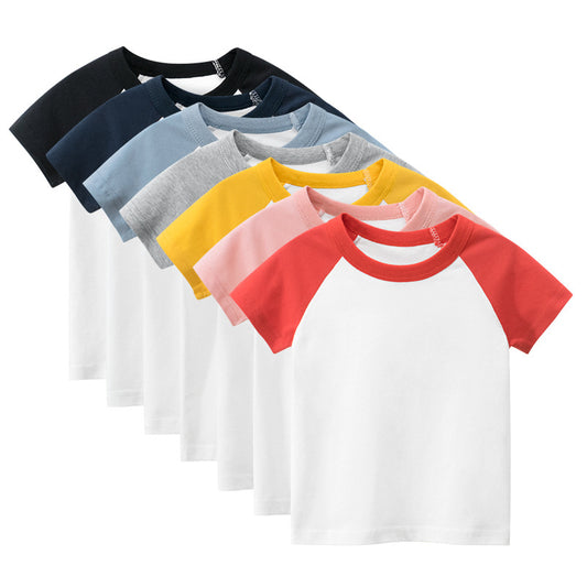 T-shirt Enfant Manches Courtes Couleur Unie Publicitaire
