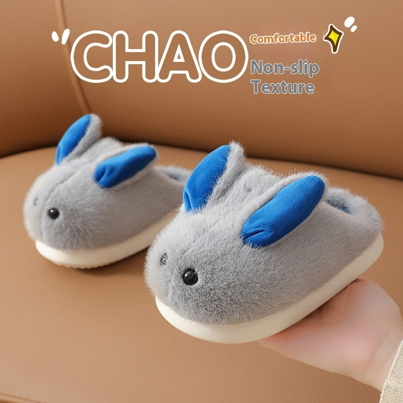 Pantoufles en coton à motif de dessins animés mignonnes pour enfants