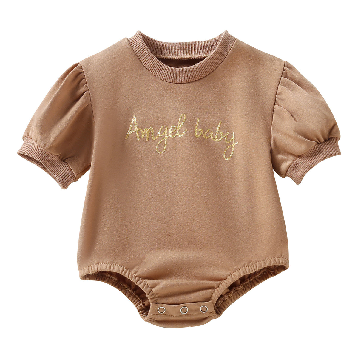 Baby Embroidered Half Sleeve Triangle Rompers