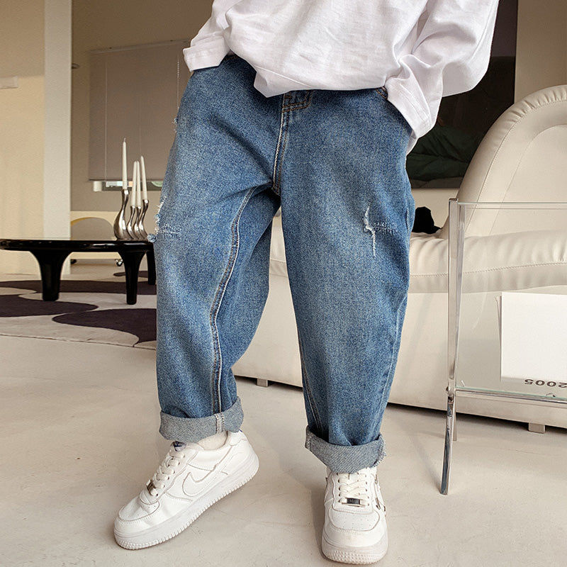 Vêtement pour enfant - Pantalon épais en polaire pour grand garçon